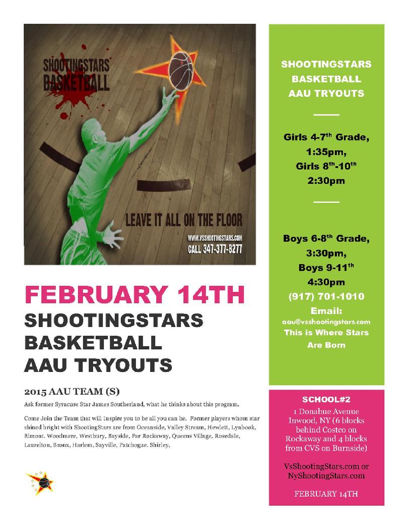 FEB 14th School#2 Tryouts